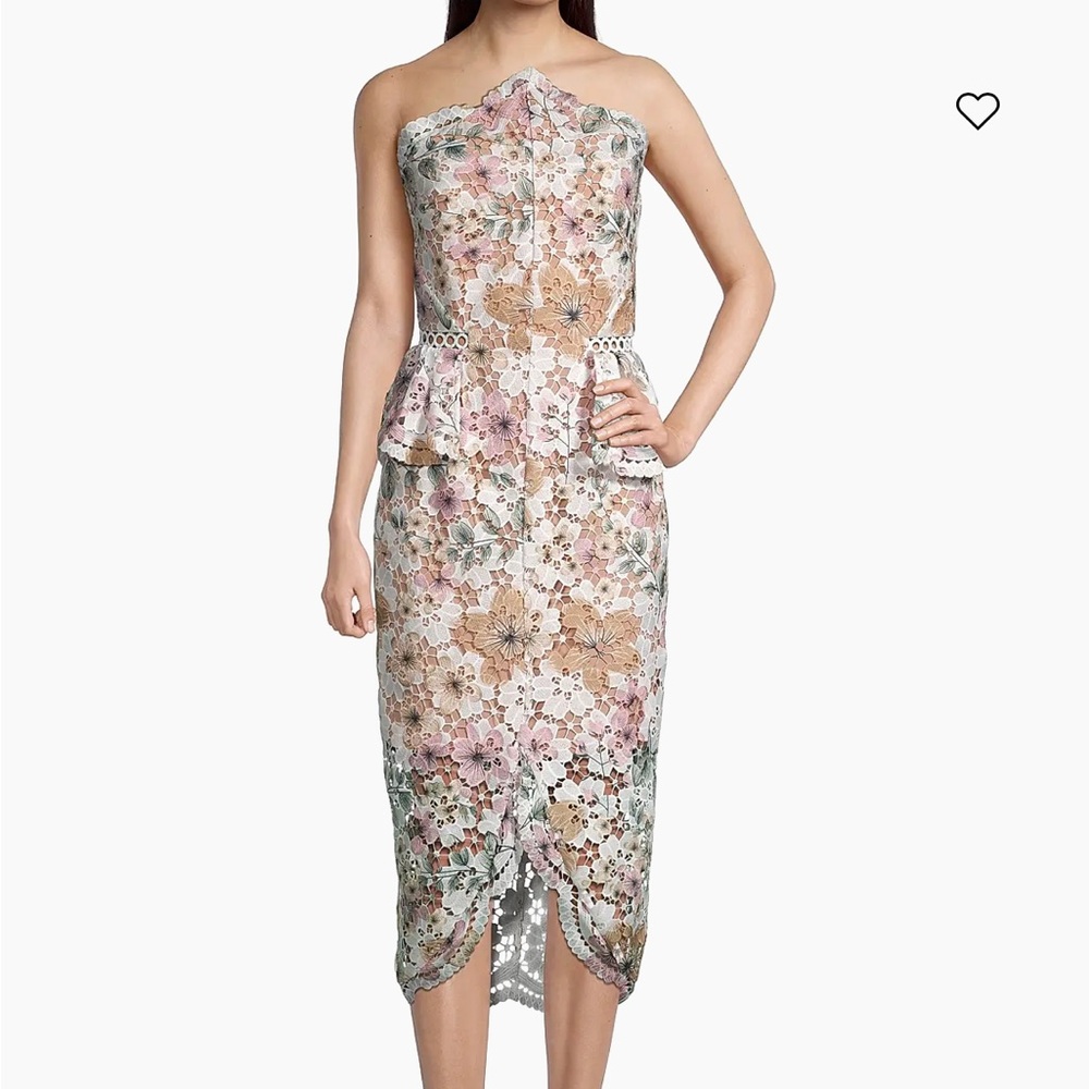 Elliatt Times Peplum Lace Midi-Dress